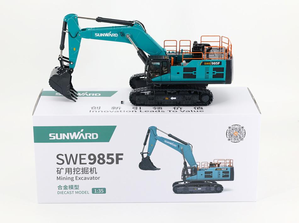 SWE985F gravemaskin legering ingeniørkjøretøy modell simulering barneleker bildekorasjoner